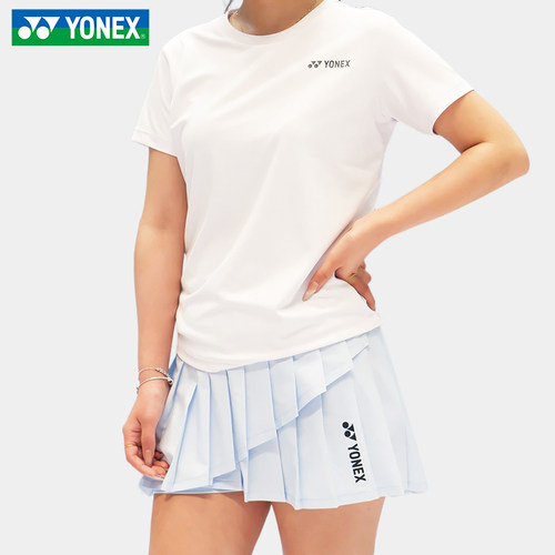 YONEX尤尼克斯羽毛球服女运动T恤比赛服速干透气排汗短袖短裤短裙