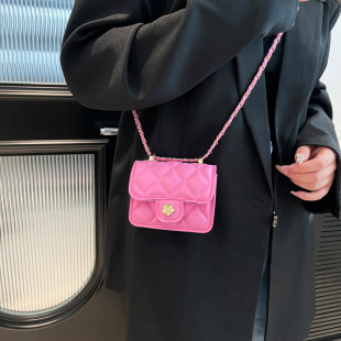 菱格链条迷你包包女春夏2025新款 斜挎包 高级感小众手提小方包时尚