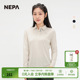 NEPA耐葩2023春夏百搭女士日常翻领T恤凉爽舒适运动POLO衫 7J45200