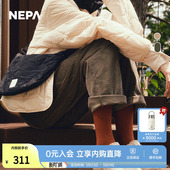 NEPA耐葩秋冬百搭户外女士长裤 7J81666 百塔灯芯绒休闲阔腿裤