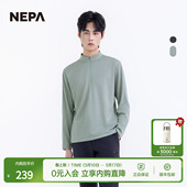 T恤7L55401 百搭半高领拉链长袖 NEPA耐葩户外25秋冬新品 男士