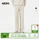 NEPA耐葩2024春夏户外女士休闲长裤 7K21663 舒适宽松阔腿裤