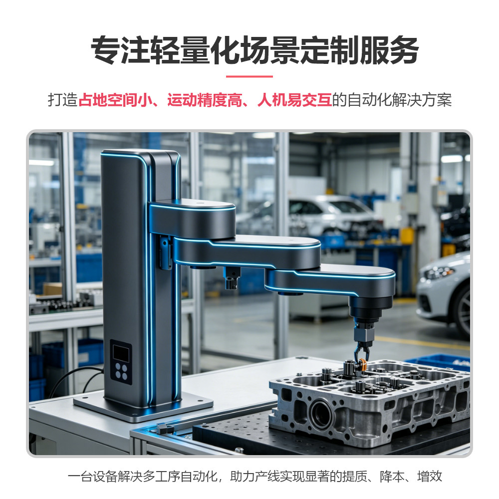 轻量化工业机器人机械手臂自动化设备精密运动控制专业定制方案