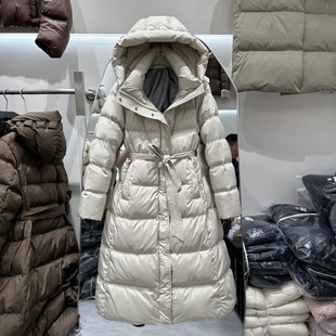 2025年冬季新款修身羽绒服中长款韩版加厚显瘦白鸭绒百搭气质外套