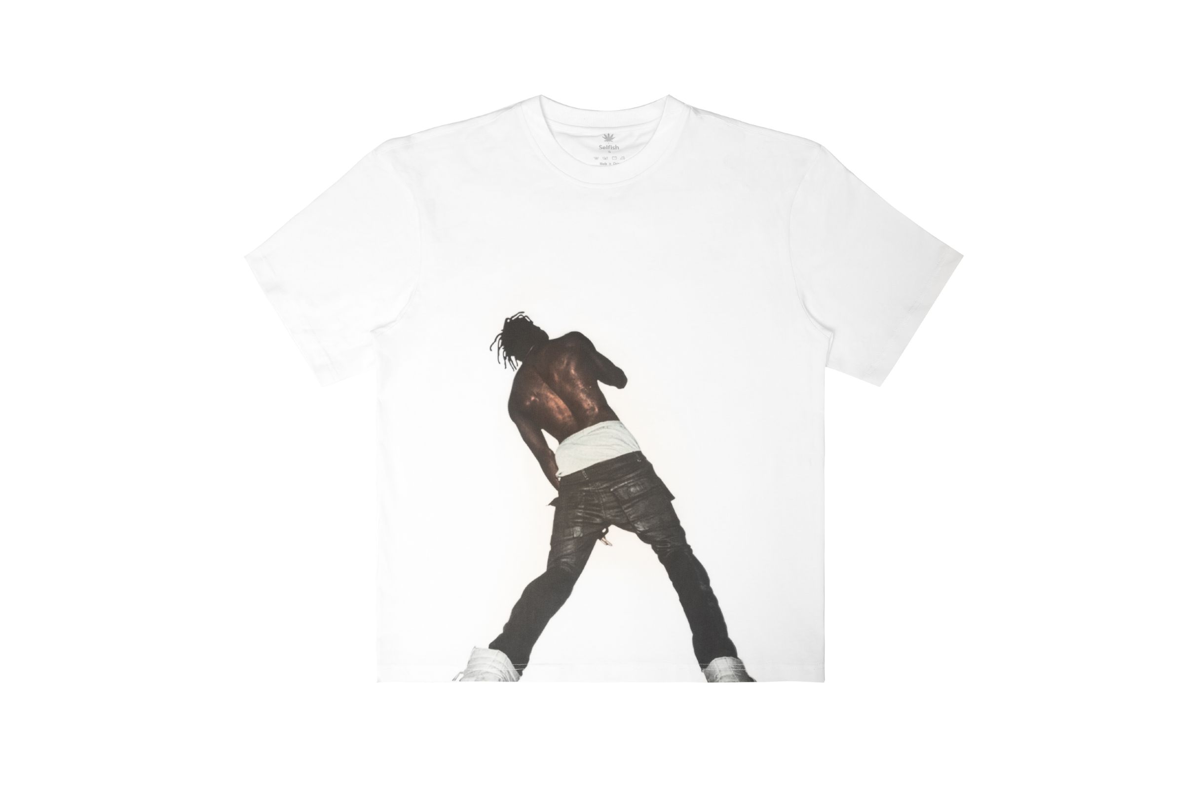 SELFISH 21SS Travis Scott小众设计师潮牌宽松t恤纯棉短袖印花