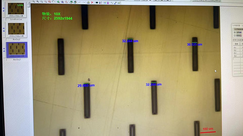 30um缝隙50um线径微纳精密加工微纳3D打印微针微孔柱PDMS精密模具