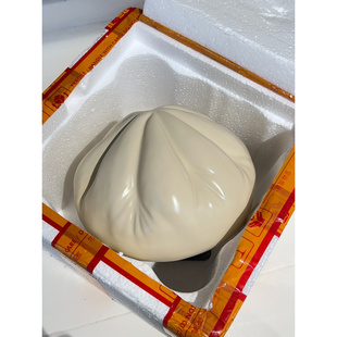 纸巾盒陶瓷创意搞怪可爱客厅桌面饺子摆件家用 陆陆.新款