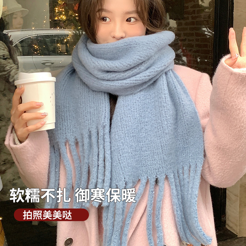 加大加厚软糯不扎柔软亲肤围巾女