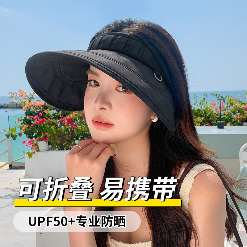 度假旅游女士空顶帽防晒防紫外线图片