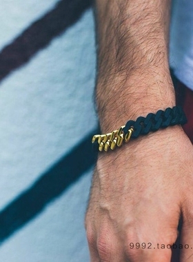 恩尤奇原创潮牌古巴潮牌钛钢环保情侣硅胶能量男女情侣手链手环