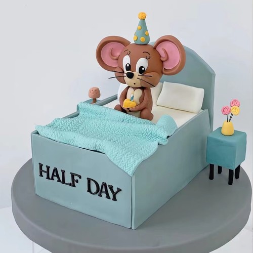 软陶杰瑞摆件猫和老鼠摆件