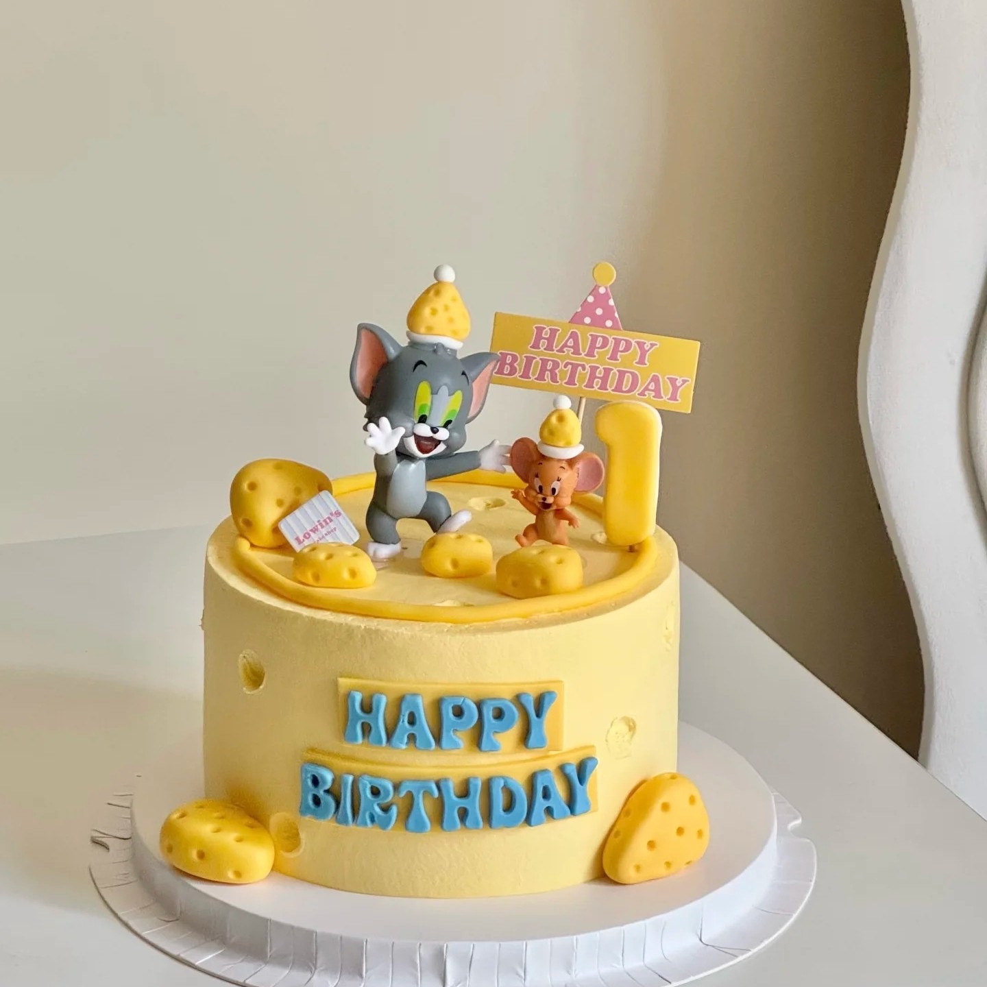 猫和老鼠生日蛋糕装饰插件图片