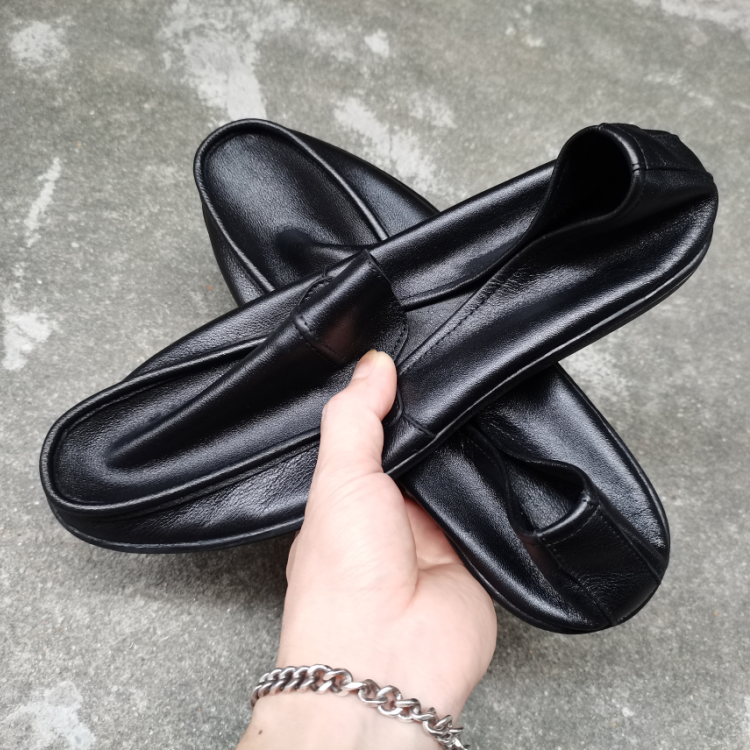 单层软底司机透气休闲皮鞋