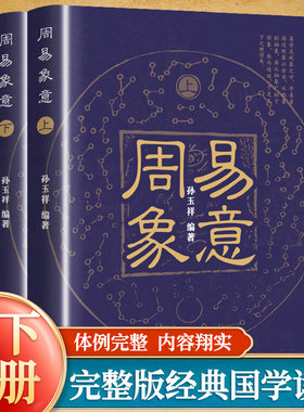 周易象意全2册上下册 以符号系统为模仿万物之象这是人类文明史上特有的文化现象通过符号传递圣哲的思想奠定了中华文化的思维特点