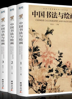 全新正版 全四册中国书法与绘画 彩图详解中国古代书法起源绘画基础入门理论书籍书法技巧珍藏版国画书法技巧入门基本教材书籍