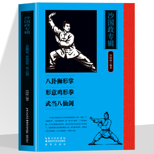 正版 沙国政专辑 八卦狮形掌 形意鸡形拳 武当八仙剑 中华传统经典藏书 强身健体修身养性 武学中华民族优秀文化的精华和瑰宝