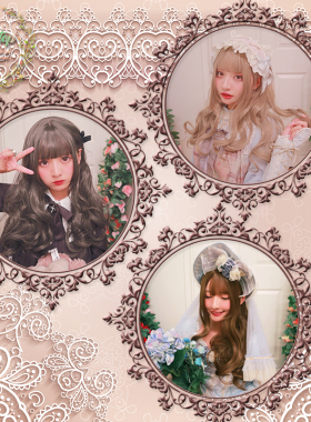 树梢家Lolita假发『梦洛之诗』联动款长卷发蓬卷优雅气质假发现货