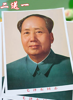 防水中堂毛爷爷标准72年画像