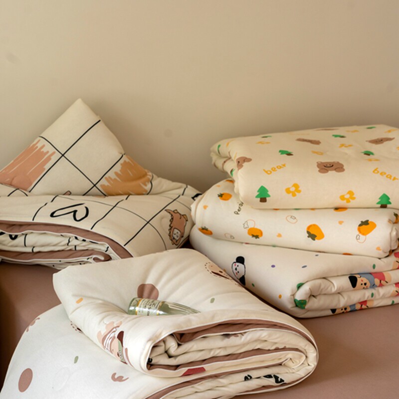 宝宝亲肤棉A类天竺棉夏凉被四件套全棉针织棉空调被纯棉夏天被芯