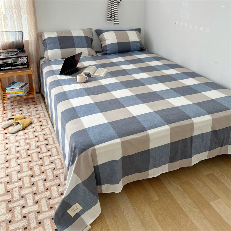 100%水洗棉学生床单三件套