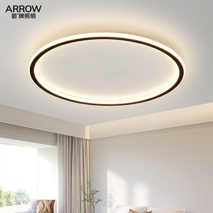 ARROW箭牌主卧室灯现代简约圆形led吸顶灯饰新款家用客厅房间灯具