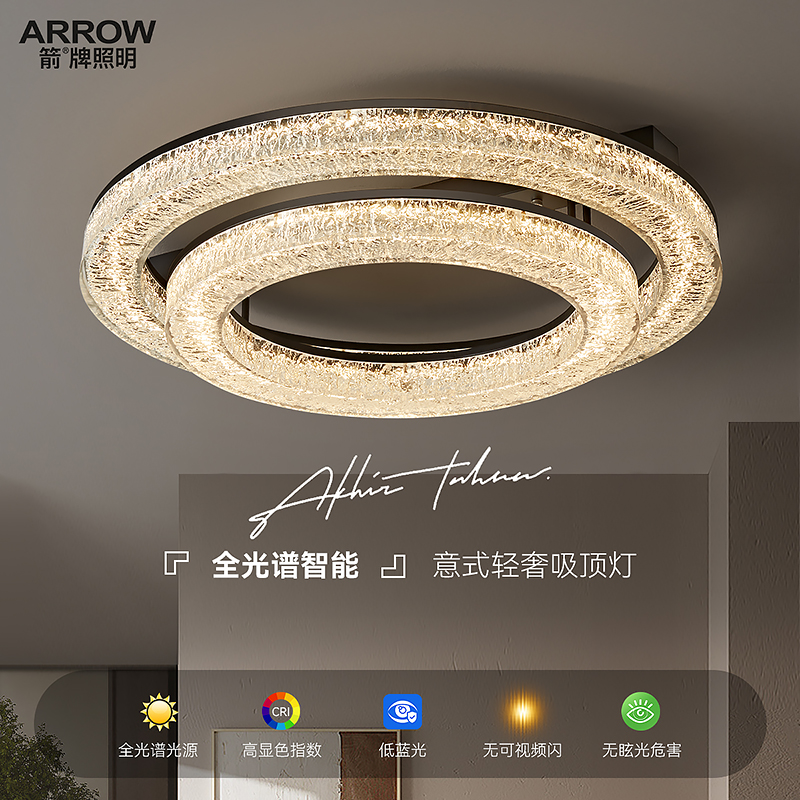 箭牌意式极简轻奢客厅灯2025新款