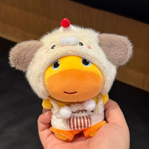 水豚噜噜可爱10cm娃衣棉花娃娃衣服玩偶围兜公仔头套帽子配饰迷你