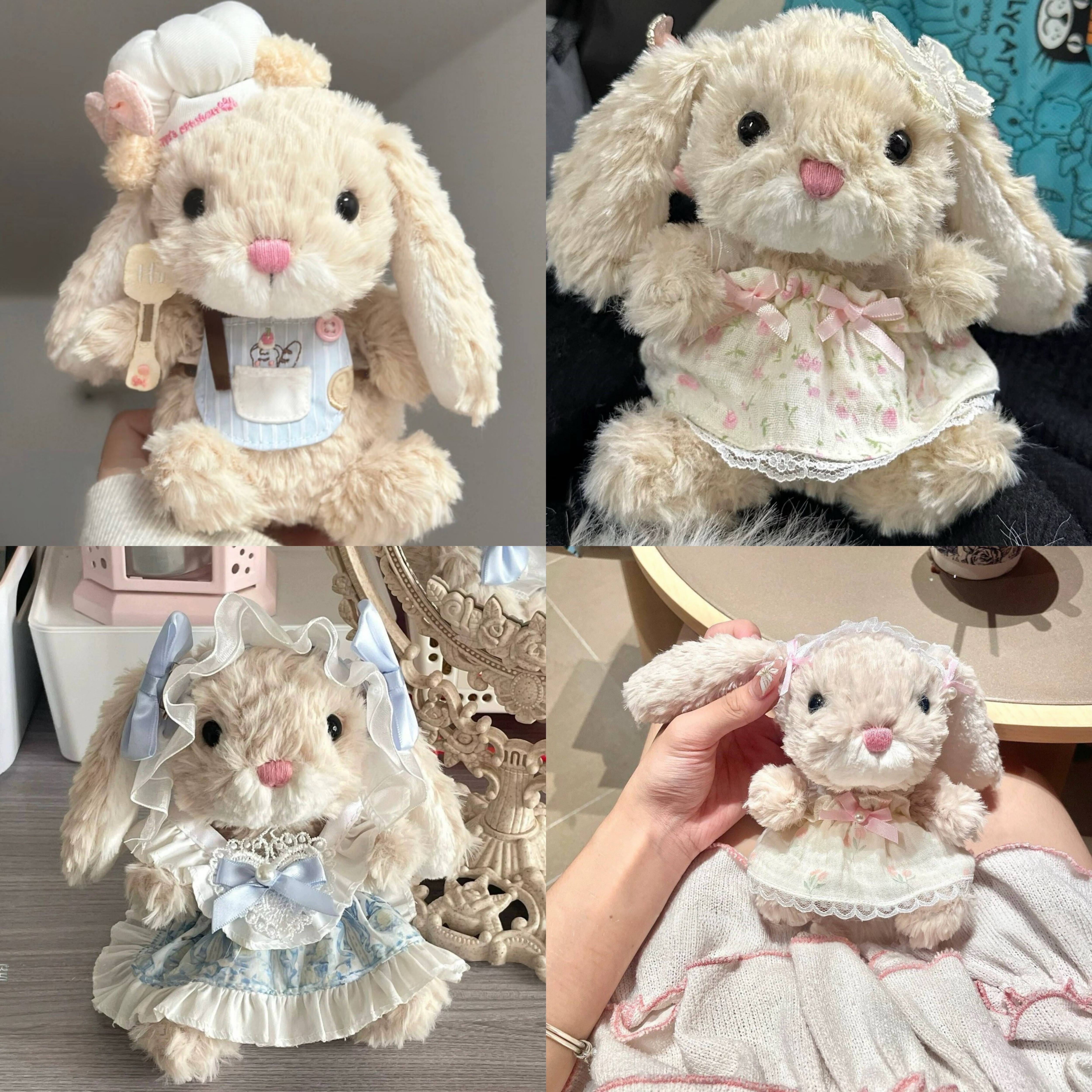 【仅衣服】Jellycatyummy兔衣服卷毛小猪小狗娃衣眼罩睡衣连衣裙图片