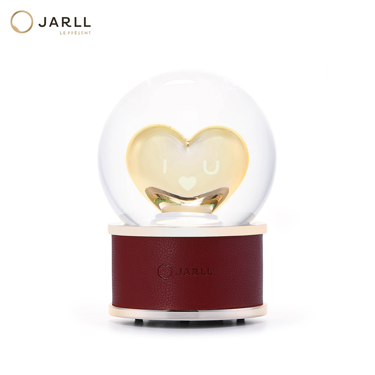 jarll赞尔爱情婚礼带灯光水晶球音乐盒八音盒闺蜜新婚礼物送女友