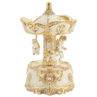 JARLL赞尔旋转木马卡农音乐八音盒女孩生日圣诞礼物送女友