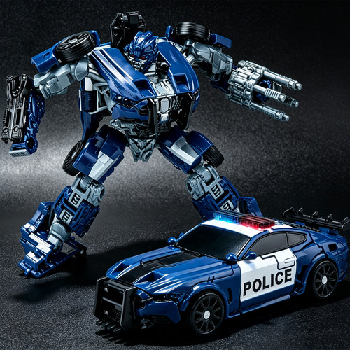 变形玩具警车FD02汽车机器人
