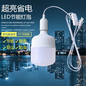 LED电灯插电灯悬吊式 带线超亮节能家用床头灯小夜灯带开关吊线灯