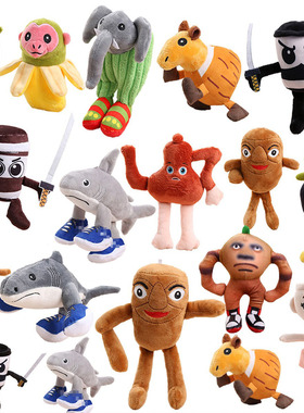 跨境山海经毛绒玩具大号公仔挂件钥匙扣小玩偶啪啪圈手环娃娃批发