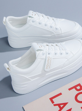 小白鞋女2025春季新款女鞋夏季学生百搭平底春秋爆款运动韩版板鞋