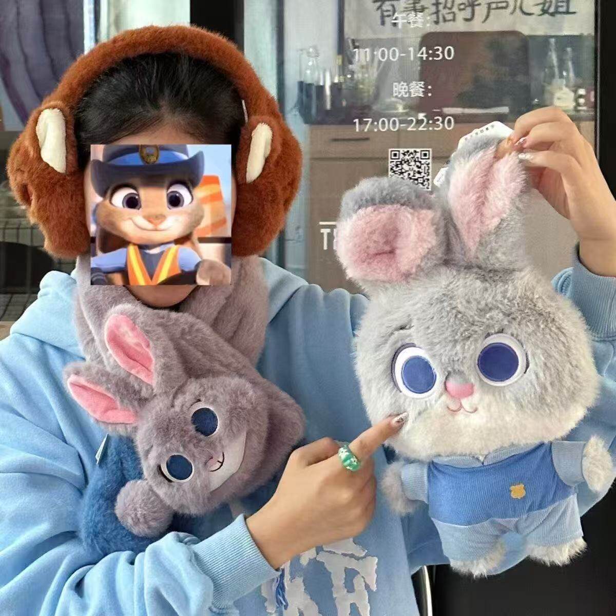 爆火立版朱迪尼克疯狂动物城毛绒玩偶卡通狐狸小兔子礼物批发抓机