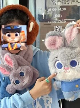 爆火立版朱迪尼克疯狂动物城毛绒玩偶卡通狐狸小兔子礼物批发抓机