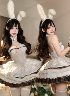 2024圣诞节服装Lolita欧美跨境性感裹胸新年战袍斗篷雪人装连衣裙