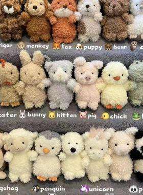 Little小动物公仔卷毛小号毛绒玩具儿童娃娃抓机公仔婚庆娃娃批发