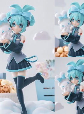 批发 动漫手办初音 公主殿下 MIKU 白兔初音 站姿 肉桂 模型 摆件