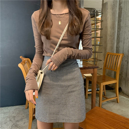 2021秋冬修身长袖纯棉打底衫内搭