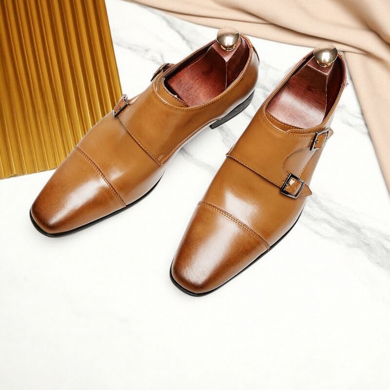 日系商务正装皮鞋男士
