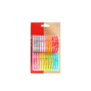 宝宝彩虹串串环磨牙胶婴儿玩具挂环胶圈挂钩手抓环0-1岁锻炼抓握6