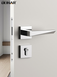 DEINAR迪纳法式 卧室门锁门把手房门锁室内房门静音磁吸门锁铜锁芯