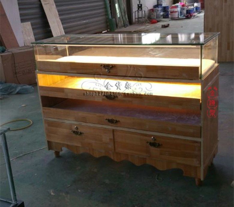 实木珠宝展示柜做旧精品托盘陈列柜复古首饰玉器玻璃仿古饰品展柜|msdalam kategori Perniagaan/perabot pejabat, rak/Showcase, pameran Fine/Showcase - dari Buy2taobao.com untuk memberikan perkhidmatan ejen Taobao profesional membeli