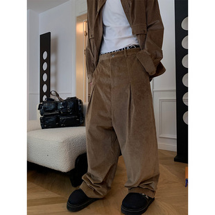 MAN 慵懒灯芯绒休闲直筒裤 STUDIO 早秋氛围感满满 自制 ESC