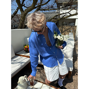 MAN 宽松100亚麻衬衫 STUDIO 让你拥有松弛感 休闲上衣 自制 ESC