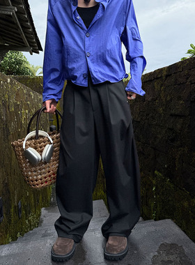 ESC MAN STUDIO/足够任何场合轻松应对 高级感休闲直筒阔腿长裤