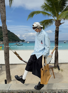 ESC MAN STUDIO/总会有不一样的感觉 高级感休闲宽松细节长袖衬衫