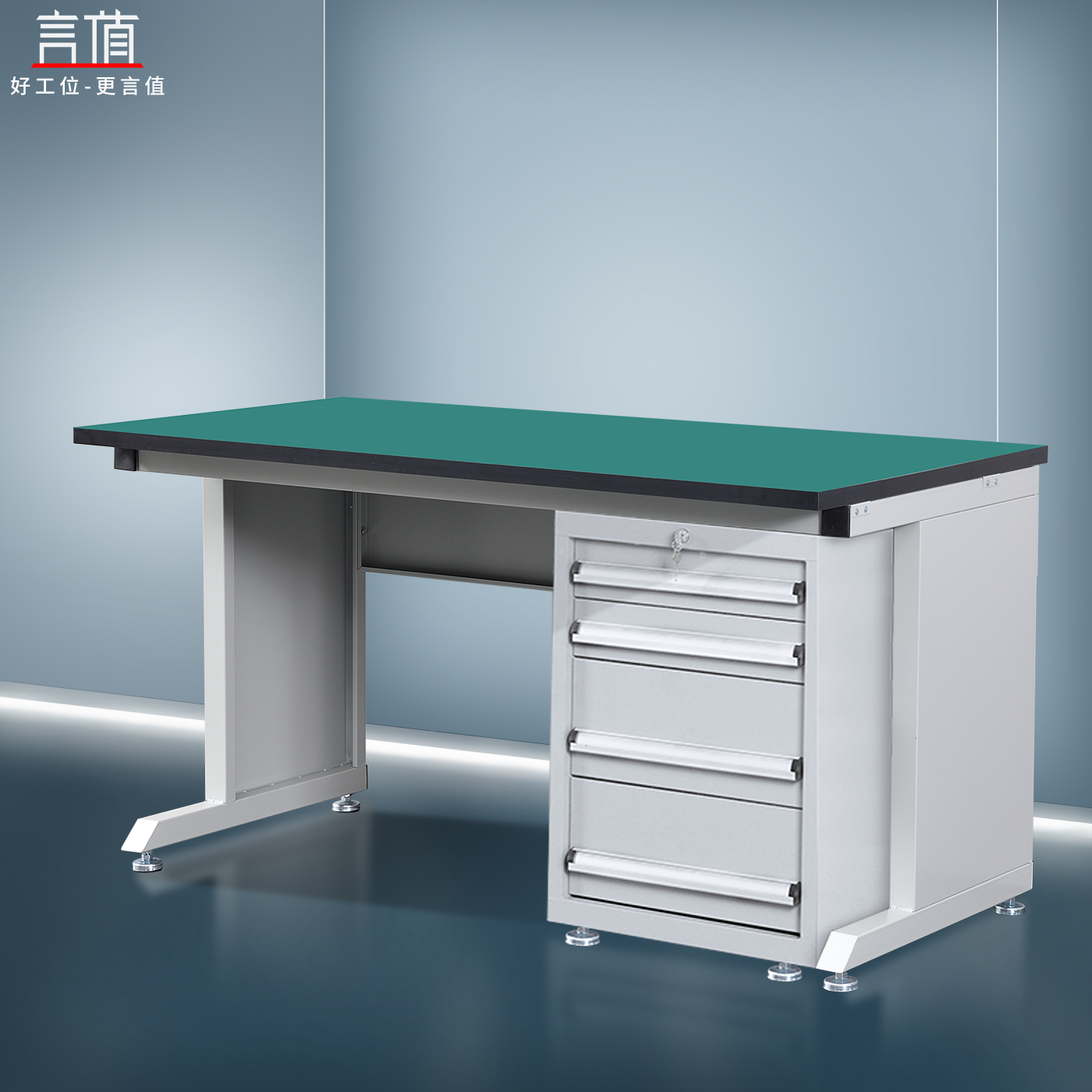 言值加厚加固框架重型工作台桌子