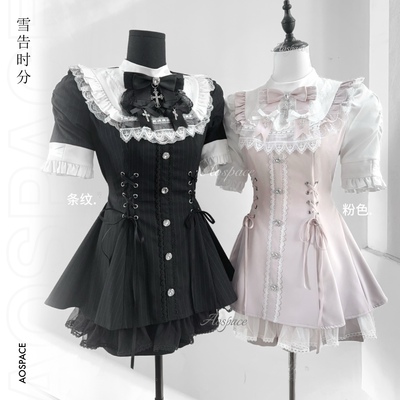 缺氧外太空雪告时分短袖套装